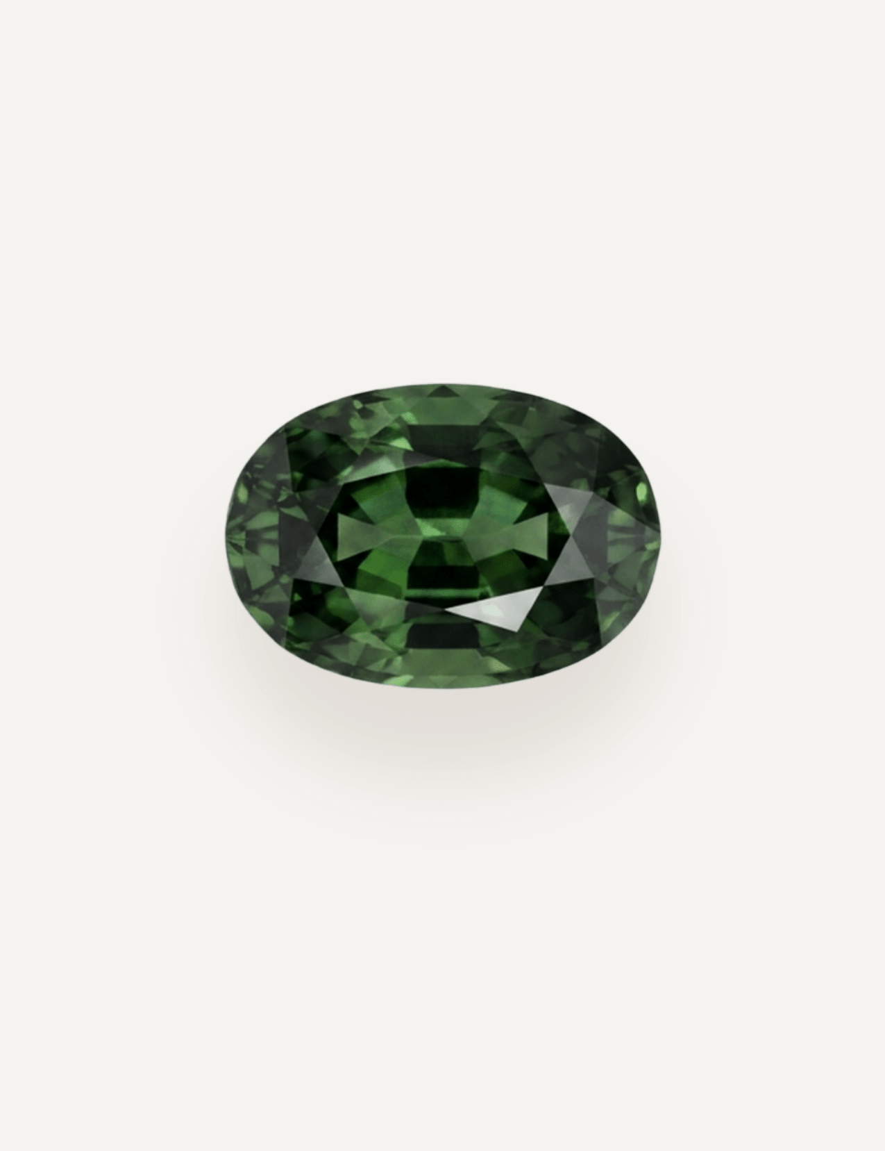 1.43ct Queensland Green Parti Oval Cut Sapphire - Molten Store