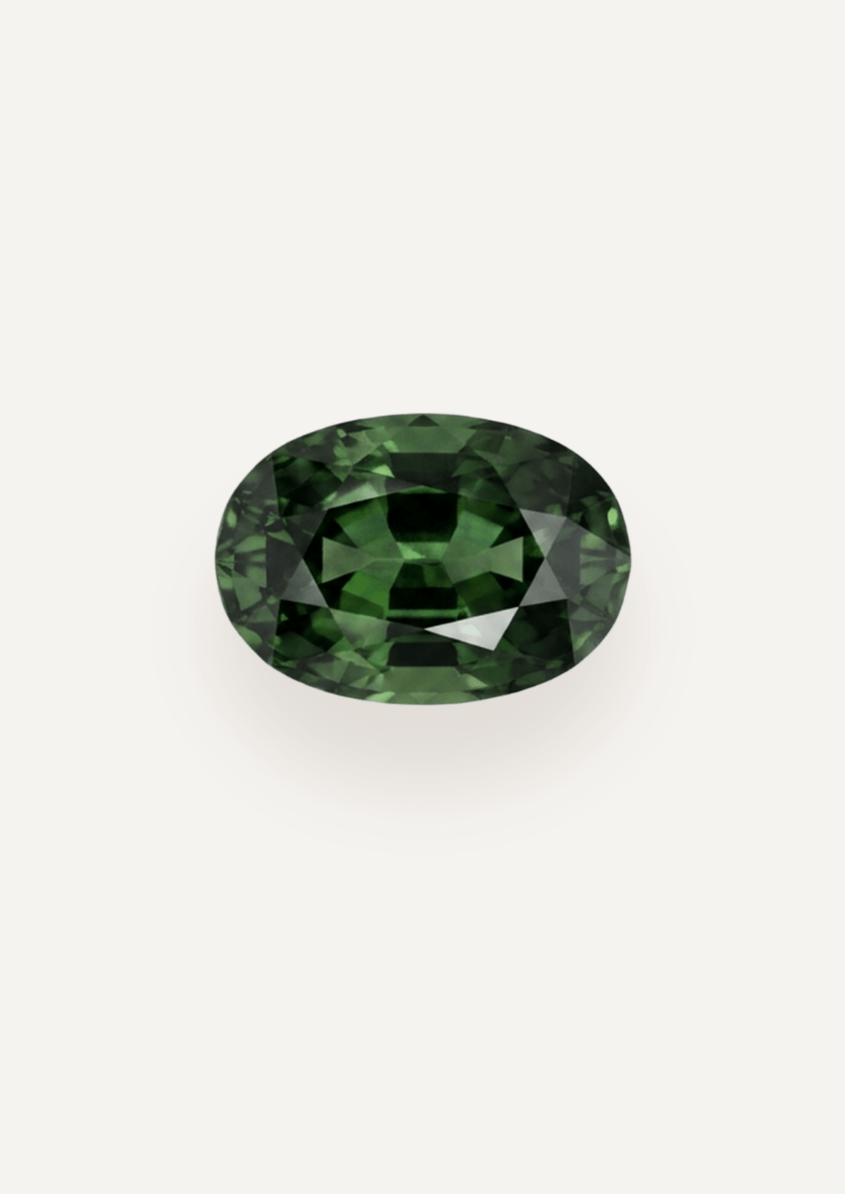 1.43ct Queensland Green Parti Oval Cut Sapphire - Molten Store