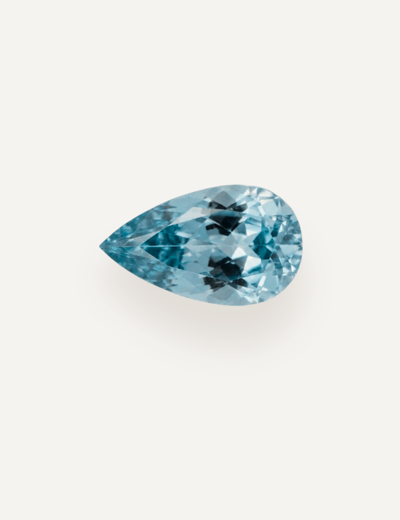 1.46ct Blue Pear Cut Aquamarine - Molten Store