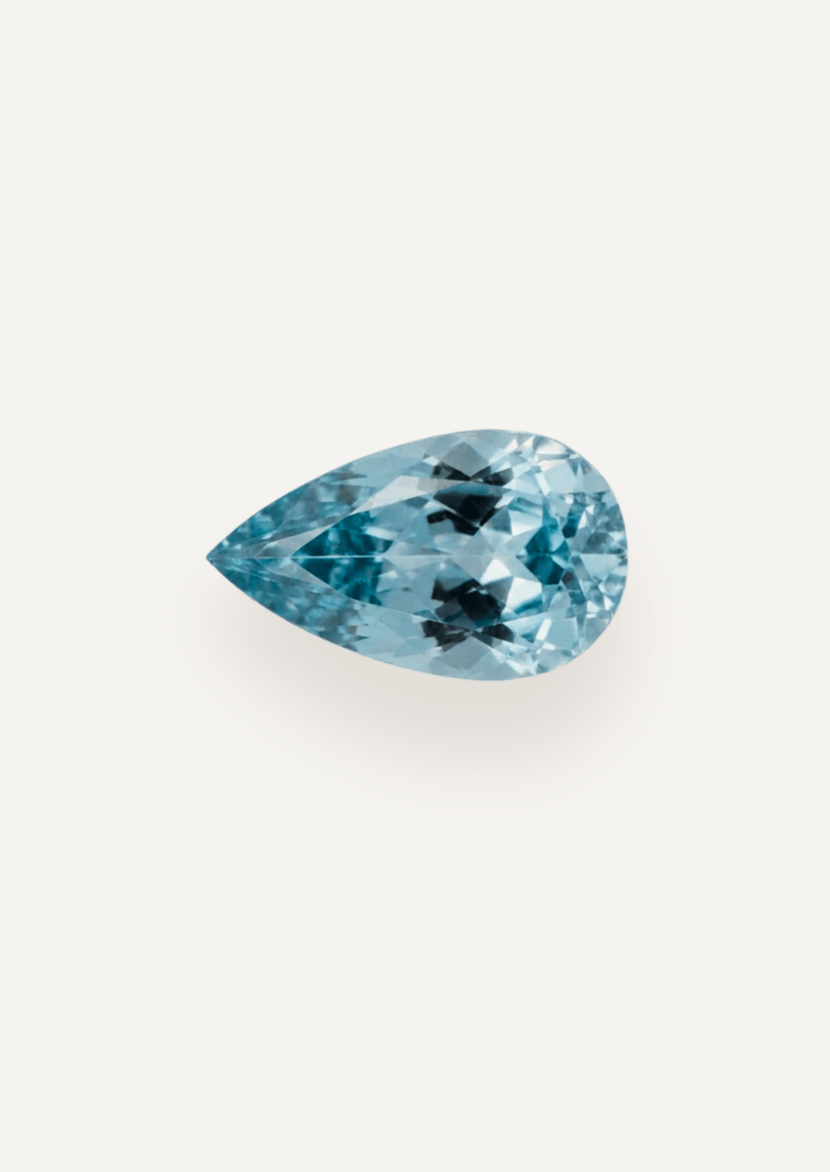 1.46ct Blue Pear Cut Aquamarine - Molten Store