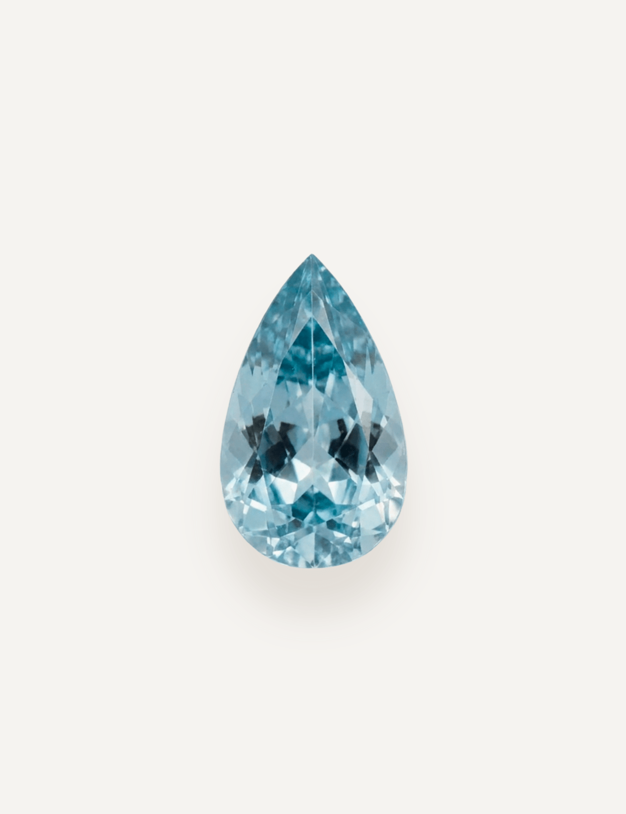1.46ct Blue Pear Cut Aquamarine - Molten Store