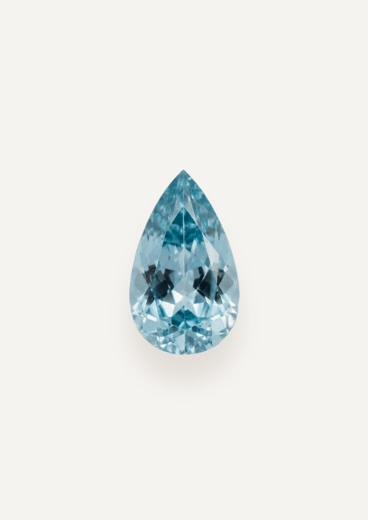 1.46ct Blue Pear Cut Aquamarine - Molten Store