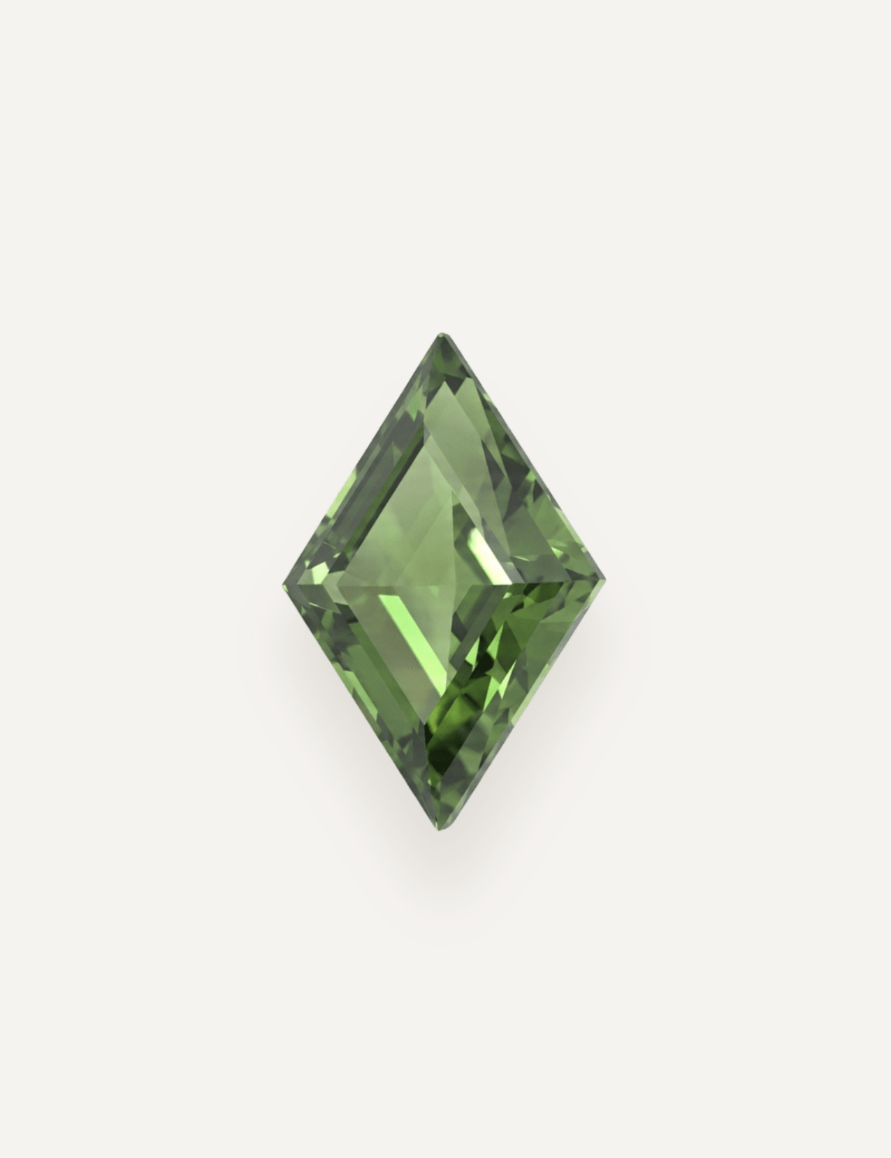 1.48ct Green Parti Lozenge Cut Sapphire - Molten Store