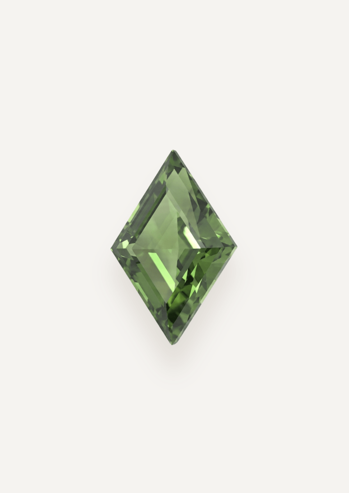 1.48ct Green Parti Lozenge Cut Sapphire - Molten Store