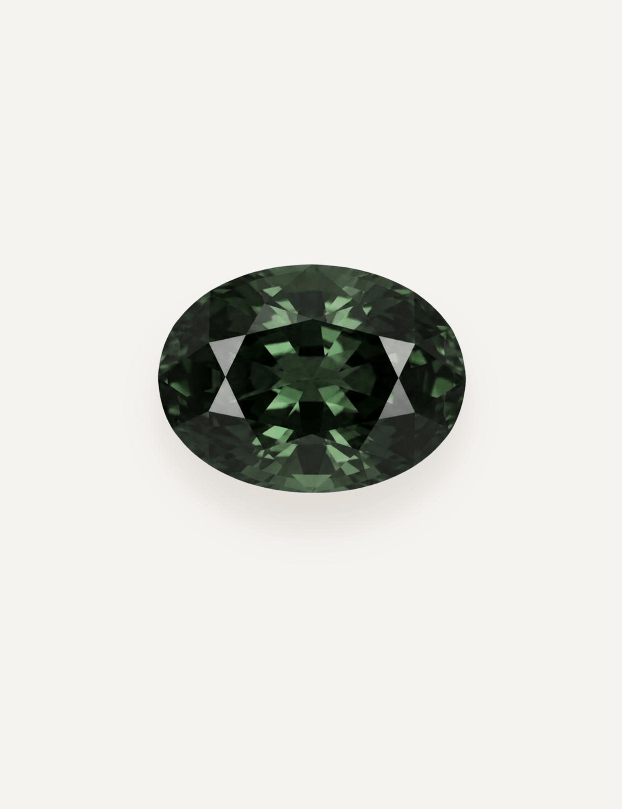 1.48ct Queensland Green Parti Oval Cut Sapphire - Molten Store