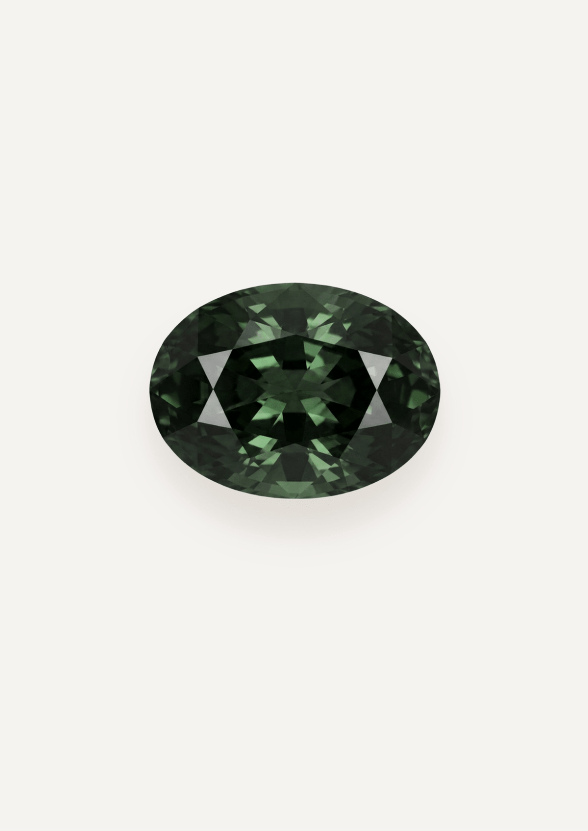 1.48ct Queensland Green Parti Oval Cut Sapphire - Molten Store