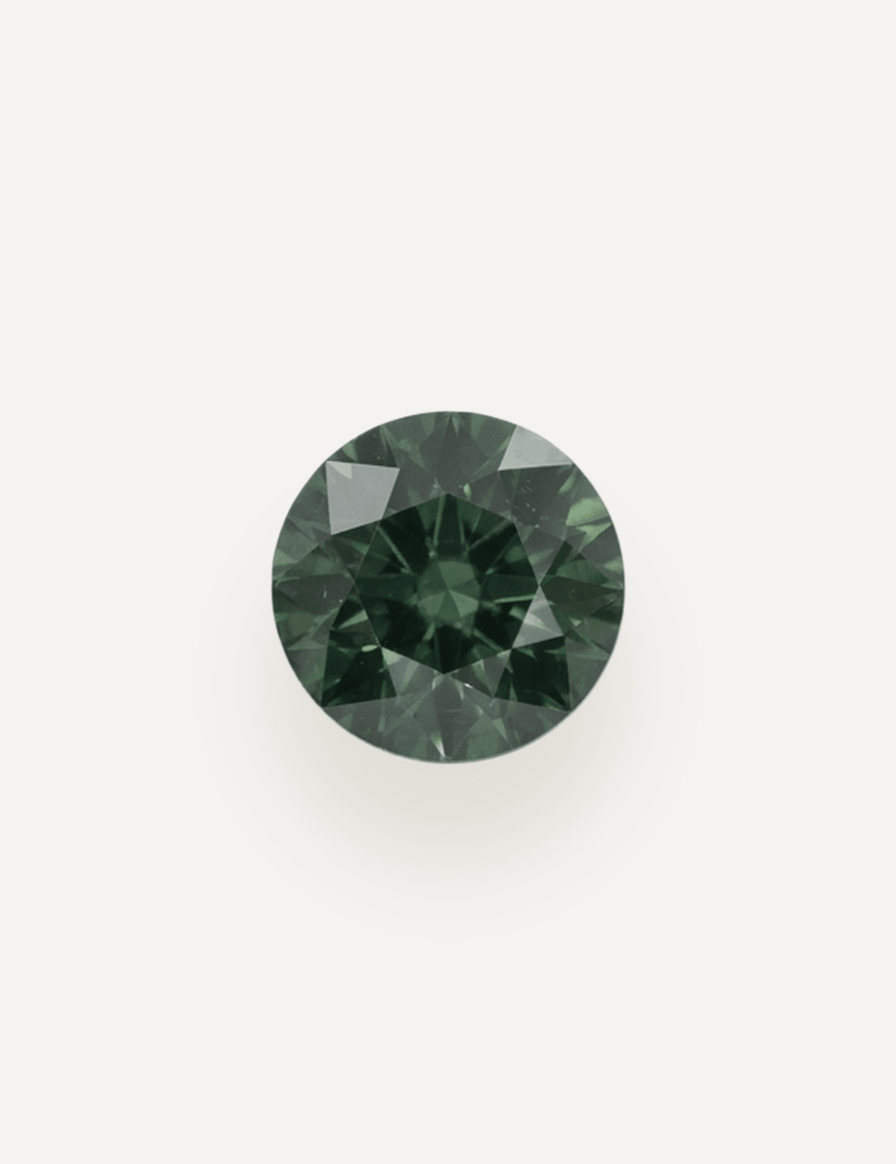 1.48ct Queensland Green Parti Round Cut Sapphire - Molten Store