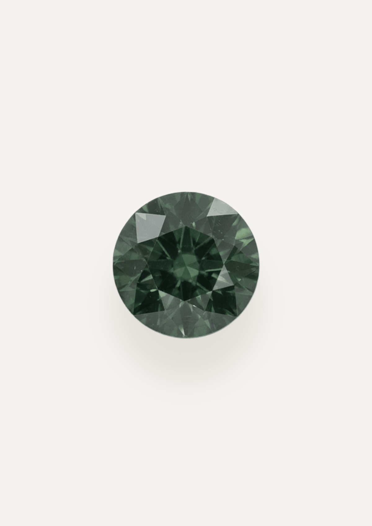 1.48ct Queensland Green Parti Round Cut Sapphire - Molten Store