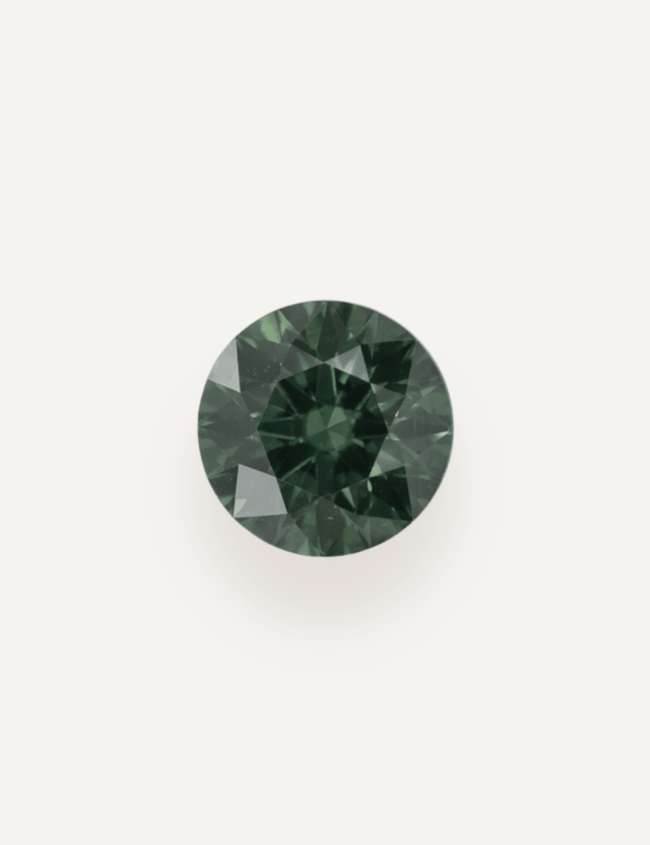 1.48ct Queensland Green Parti Round Cut Sapphire - Molten Store