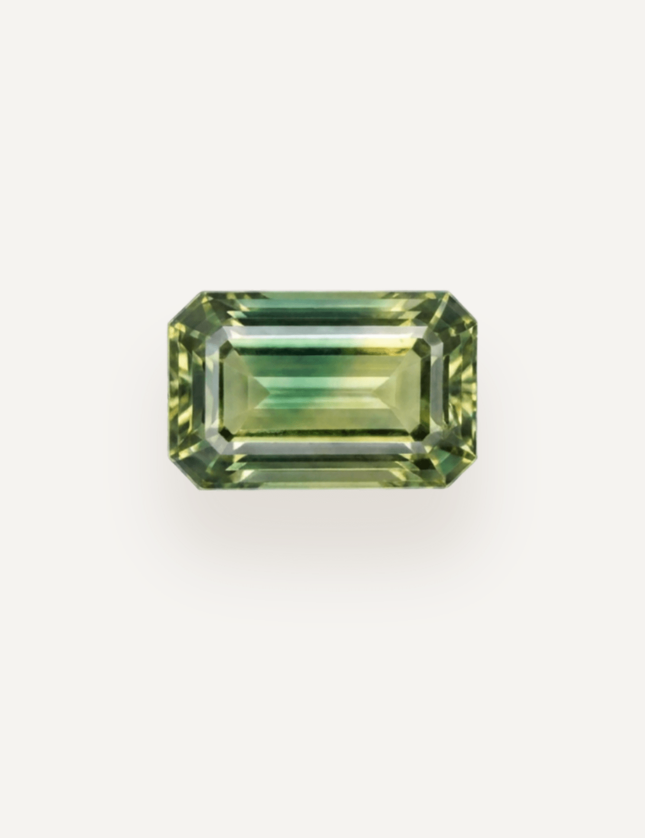 1.50ct Queensland Green Parti Emerald Cut Sapphire - Molten Store