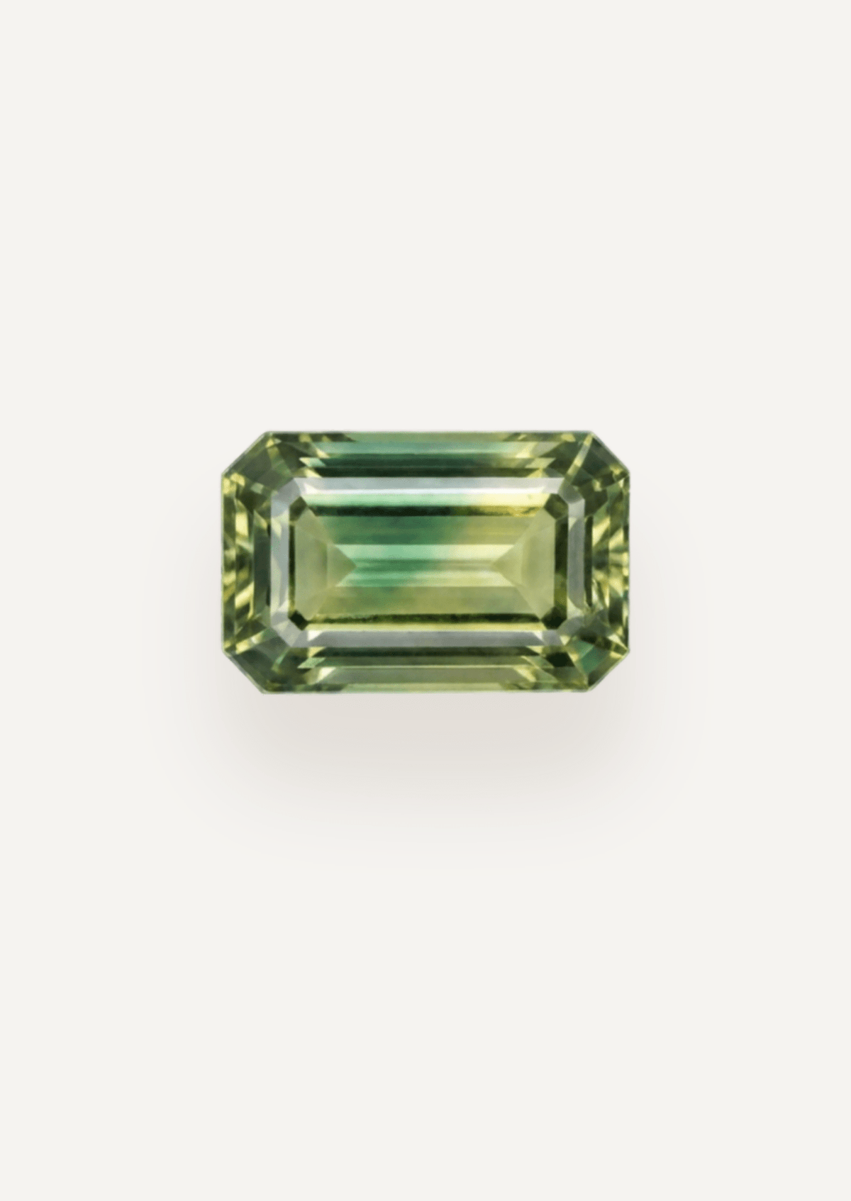 1.50ct Queensland Green Parti Emerald Cut Sapphire - Molten Store