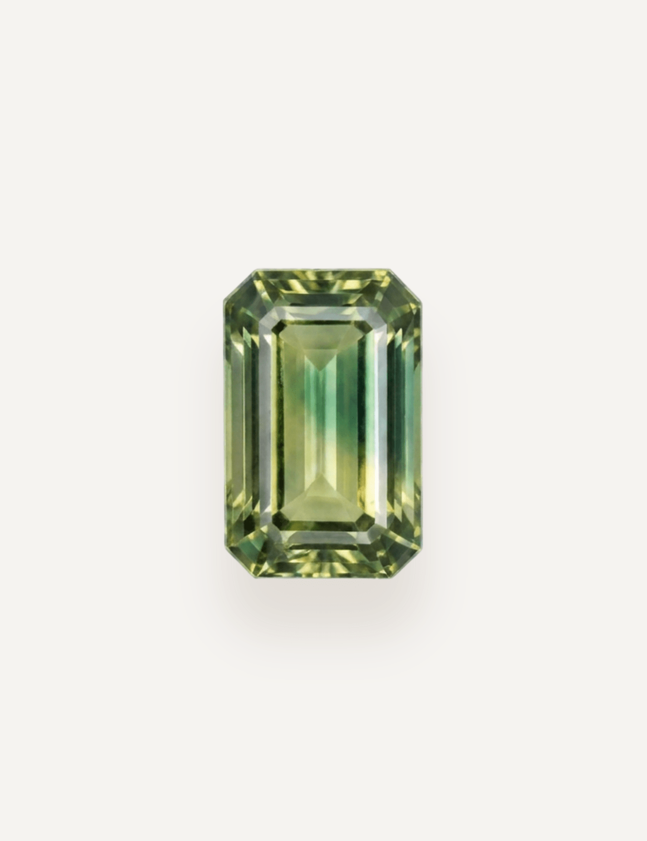 1.50ct Queensland Green Parti Emerald Cut Sapphire - Molten Store