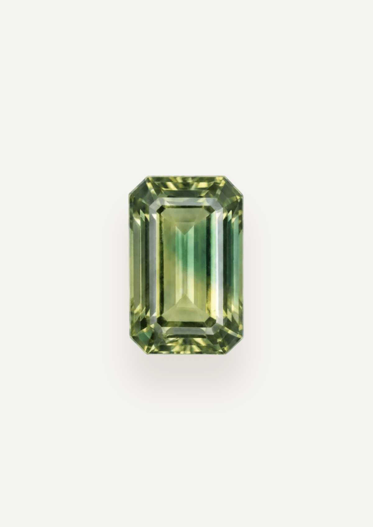 1.50ct Queensland Green Parti Emerald Cut Sapphire - Molten Store