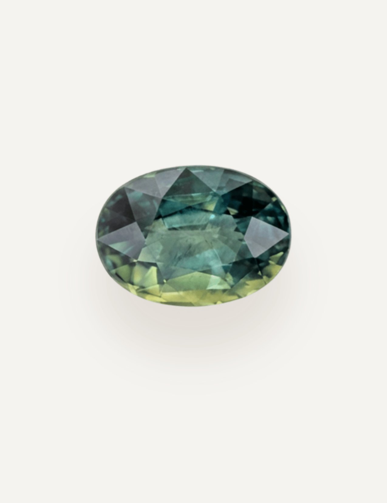 1.50ct Queensland Green Parti Oval Cut Sapphire - Molten Store