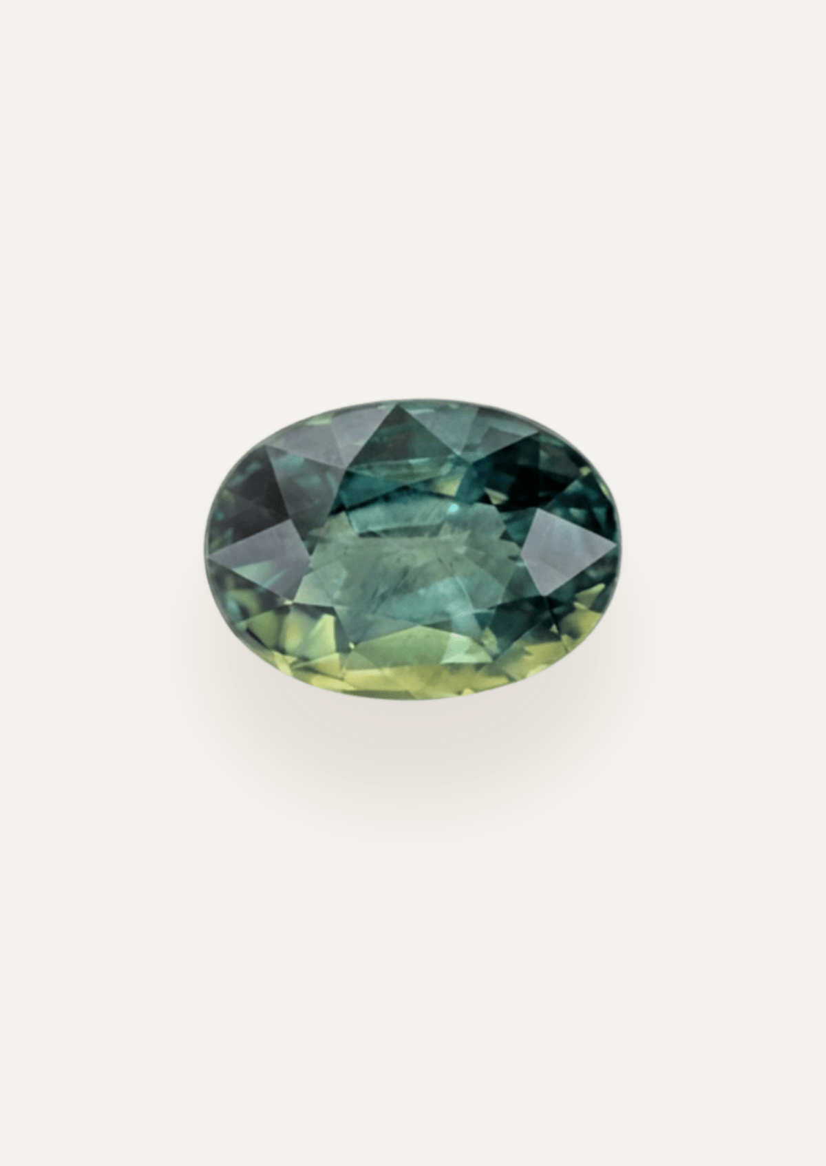 1.50ct Queensland Green Parti Oval Cut Sapphire - Molten Store