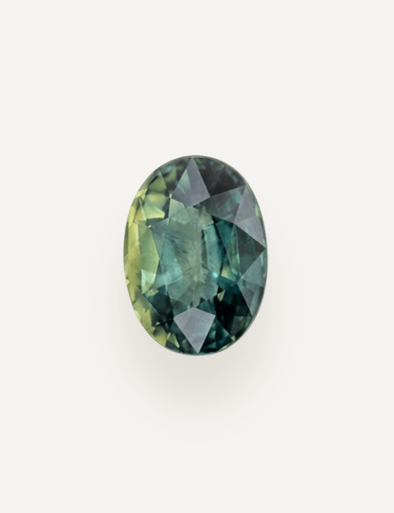 1.50ct Queensland Green Parti Oval Cut Sapphire - Molten Store