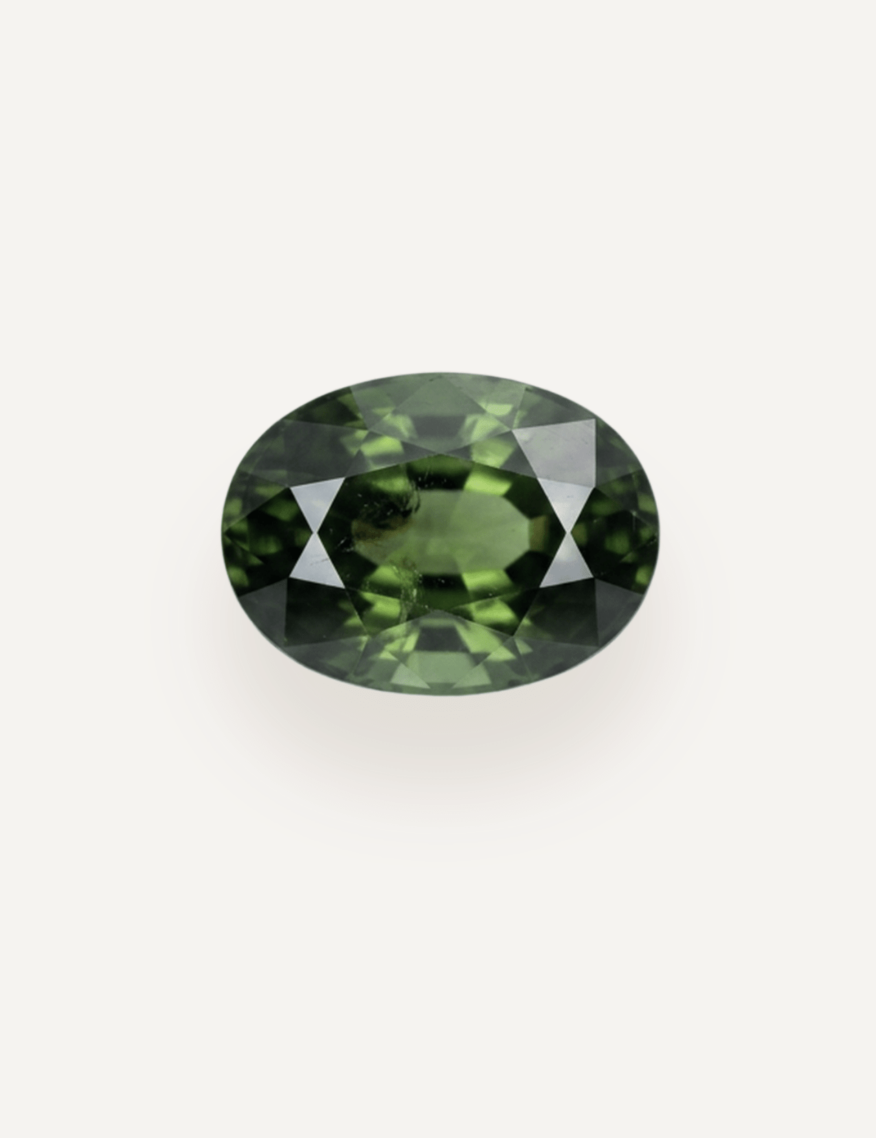 1.51ct Green Parti Oval Cut Sapphire - Molten Store