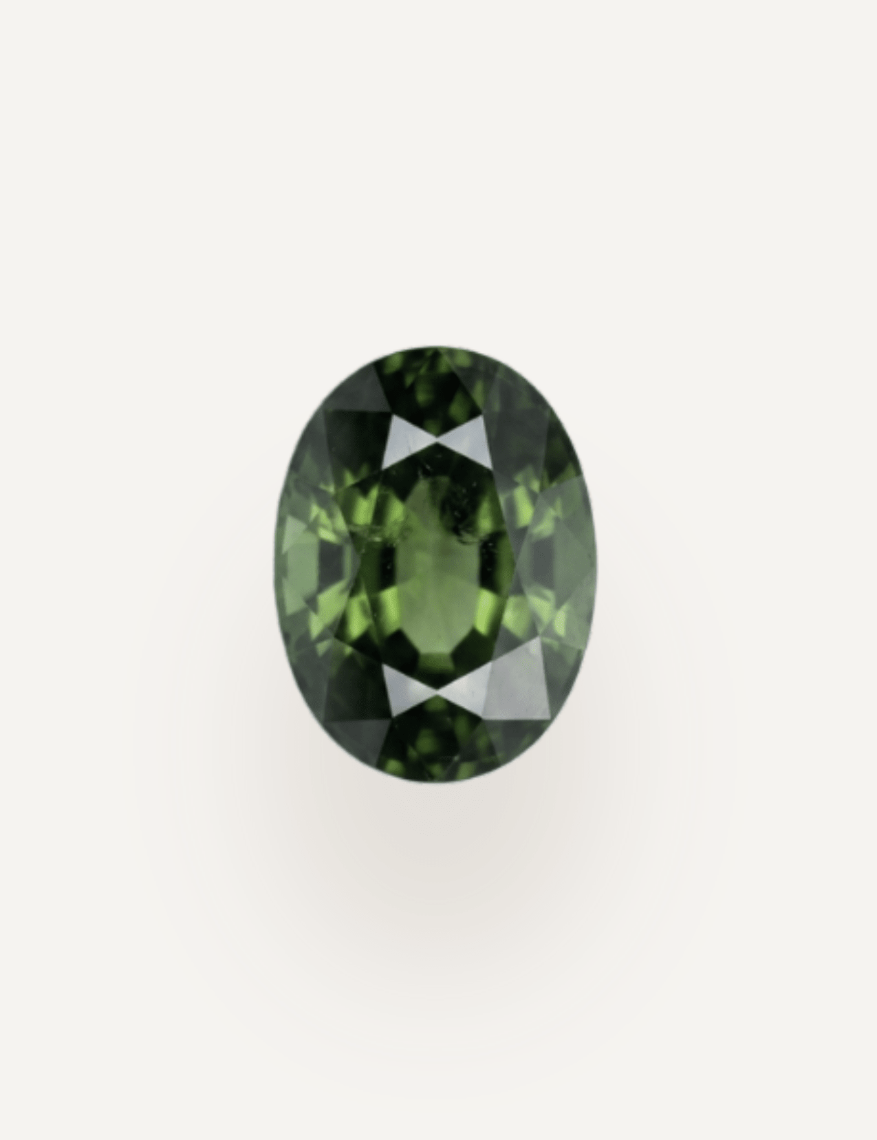 1.51ct Green Parti Oval Cut Sapphire - Molten Store
