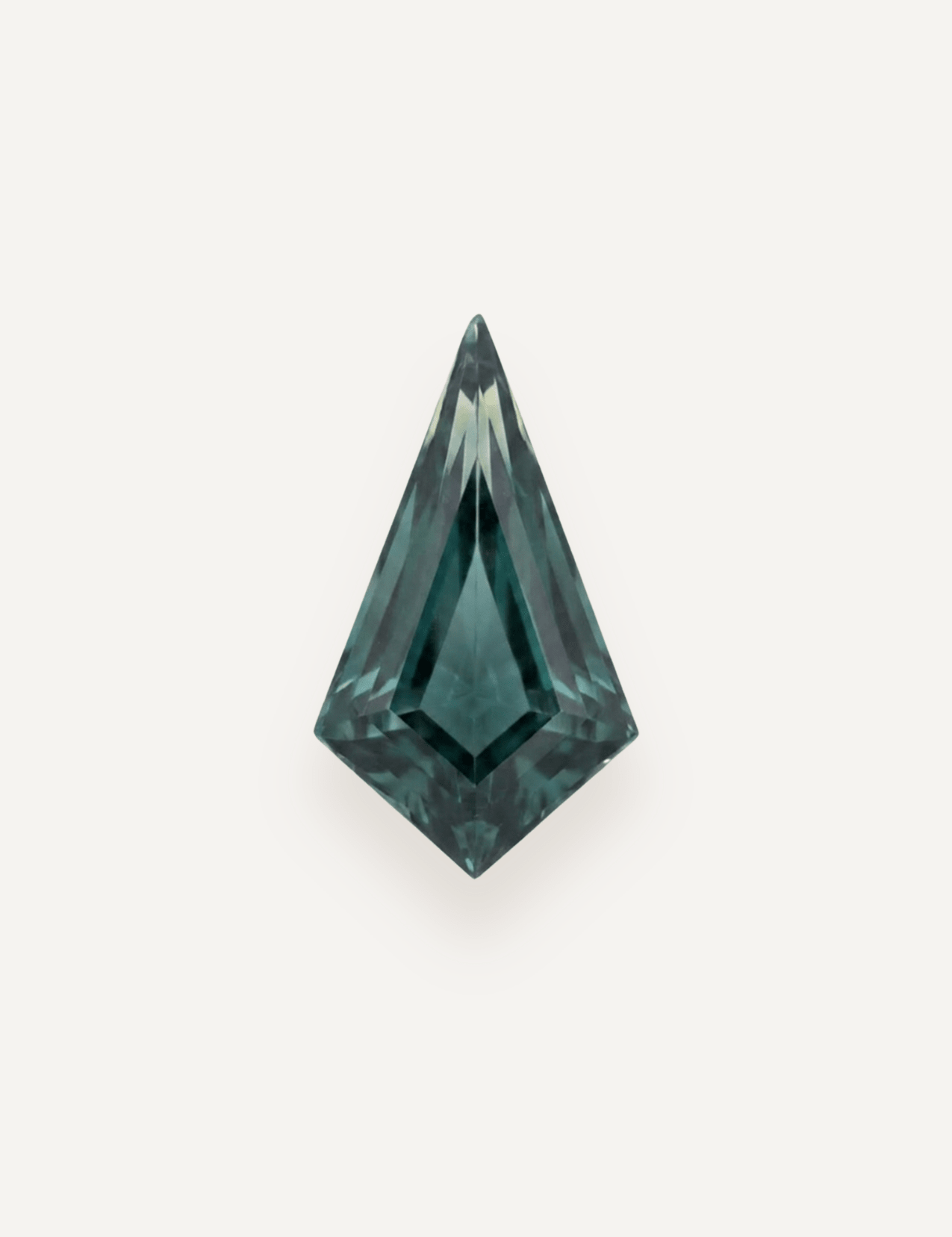 1.53ct Queensland Green Parti Kite Cut Sapphire - Molten Store
