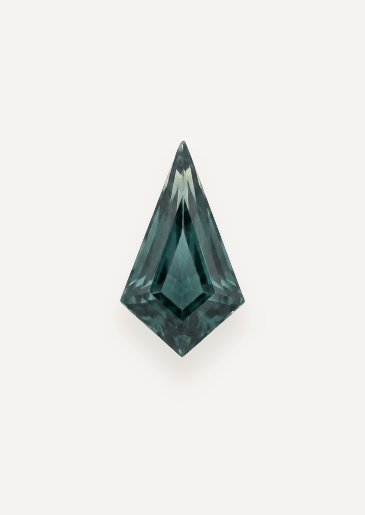 1.53ct Queensland Green Parti Kite Cut Sapphire - Molten Store
