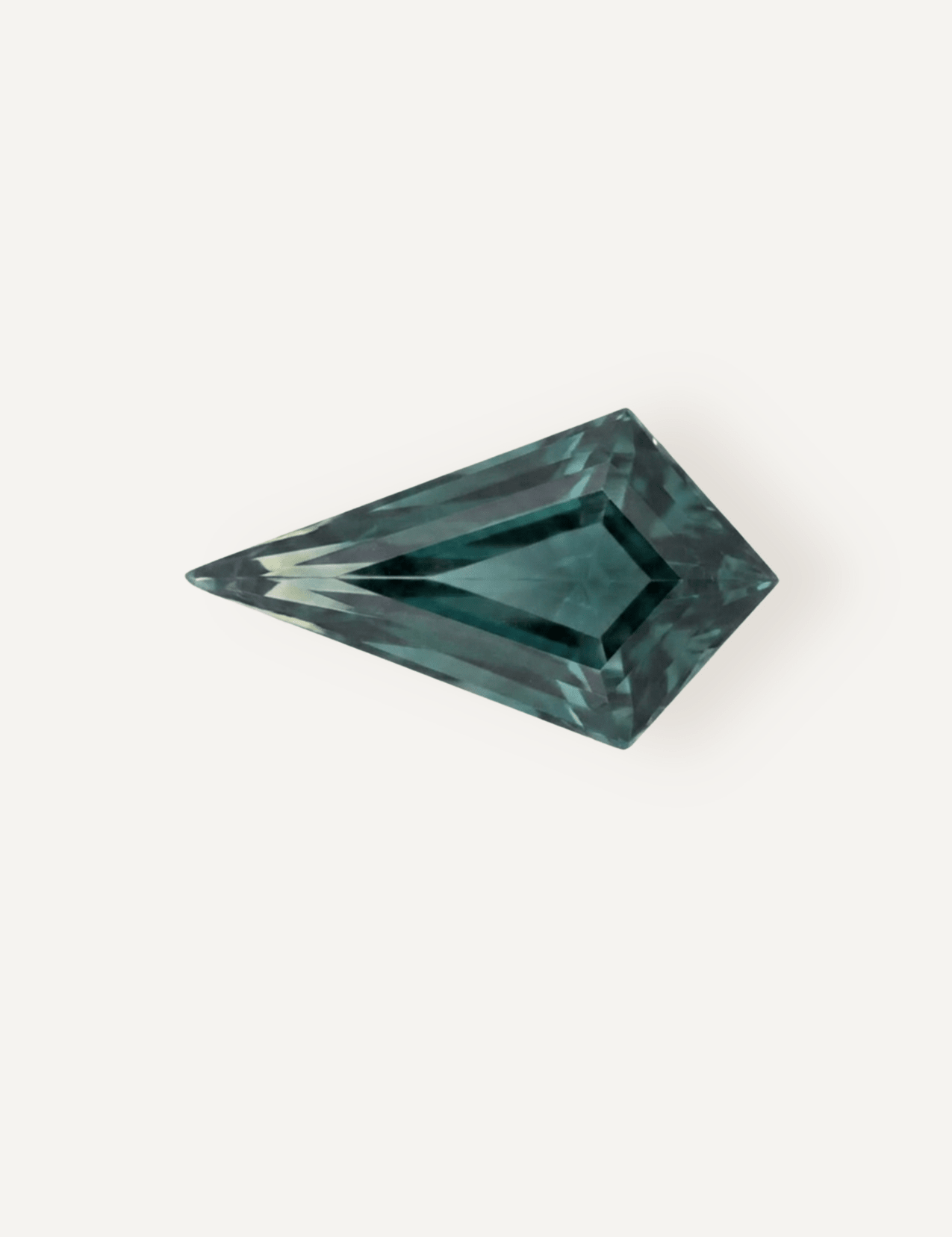 1.53ct Queensland Green Parti Kite Cut Sapphire - Molten Store