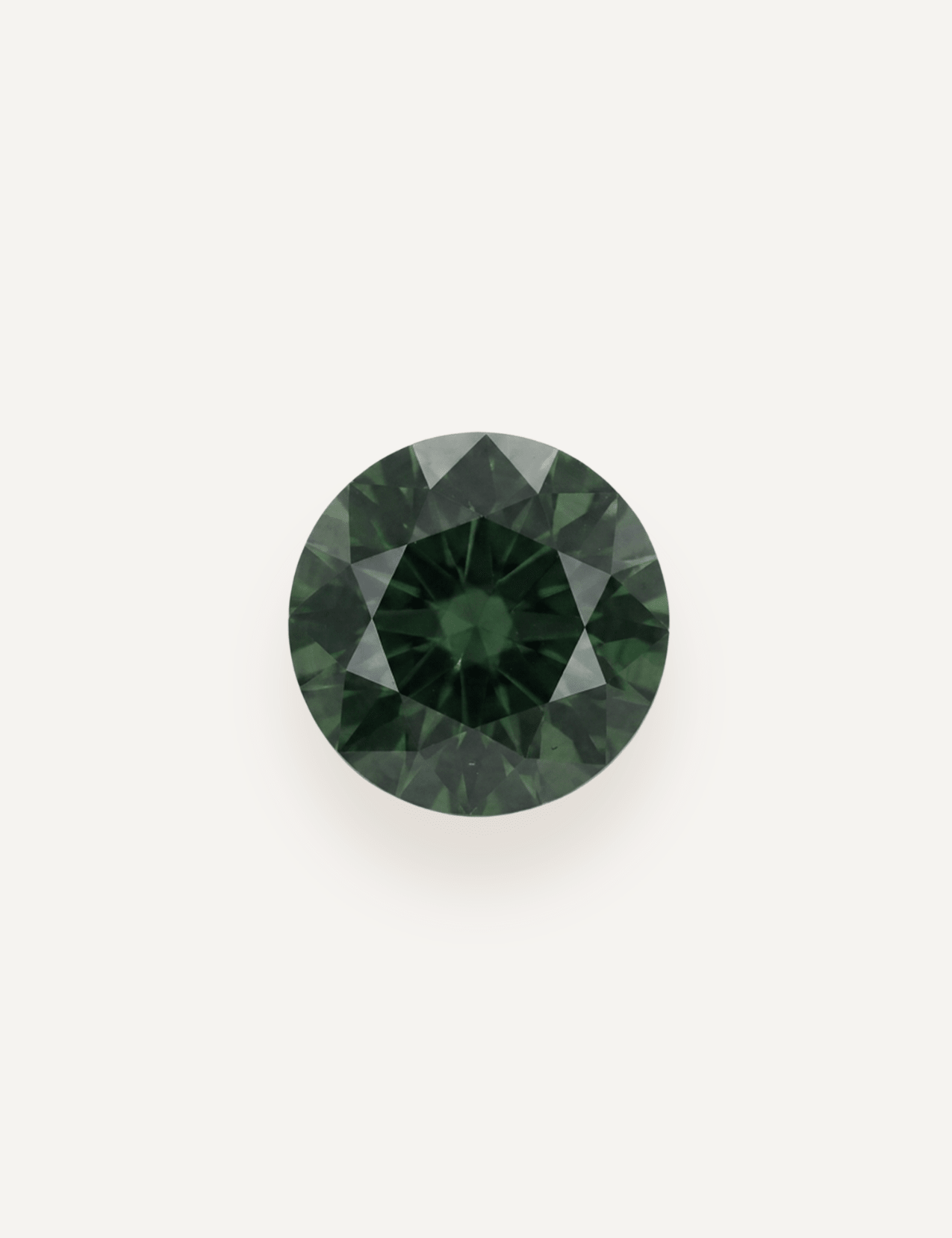 1.54ct Queensland Green Parti Round Cut Sapphire - Molten Store