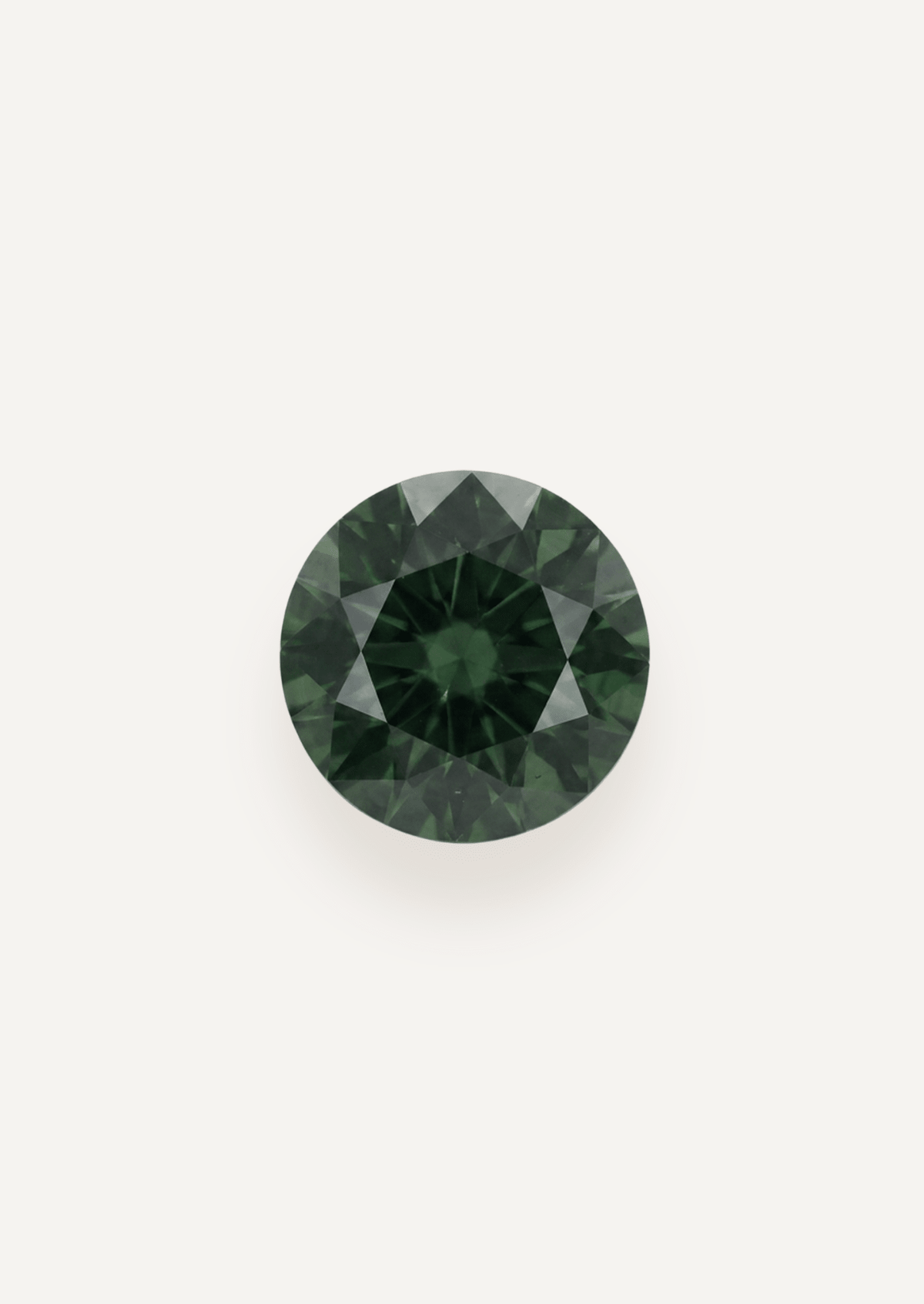 1.54ct Queensland Green Parti Round Cut Sapphire - Molten Store