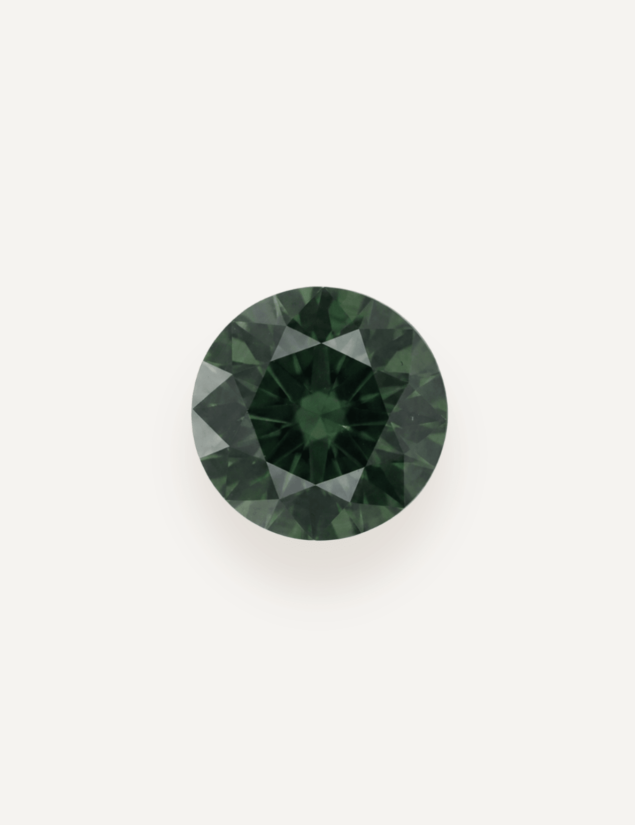 1.54ct Queensland Green Parti Round Cut Sapphire - Molten Store
