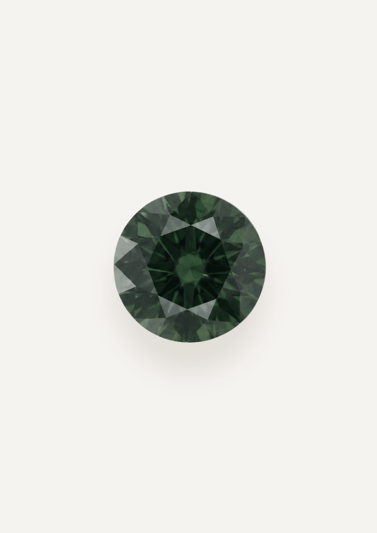 1.54ct Queensland Green Parti Round Cut Sapphire - Molten Store