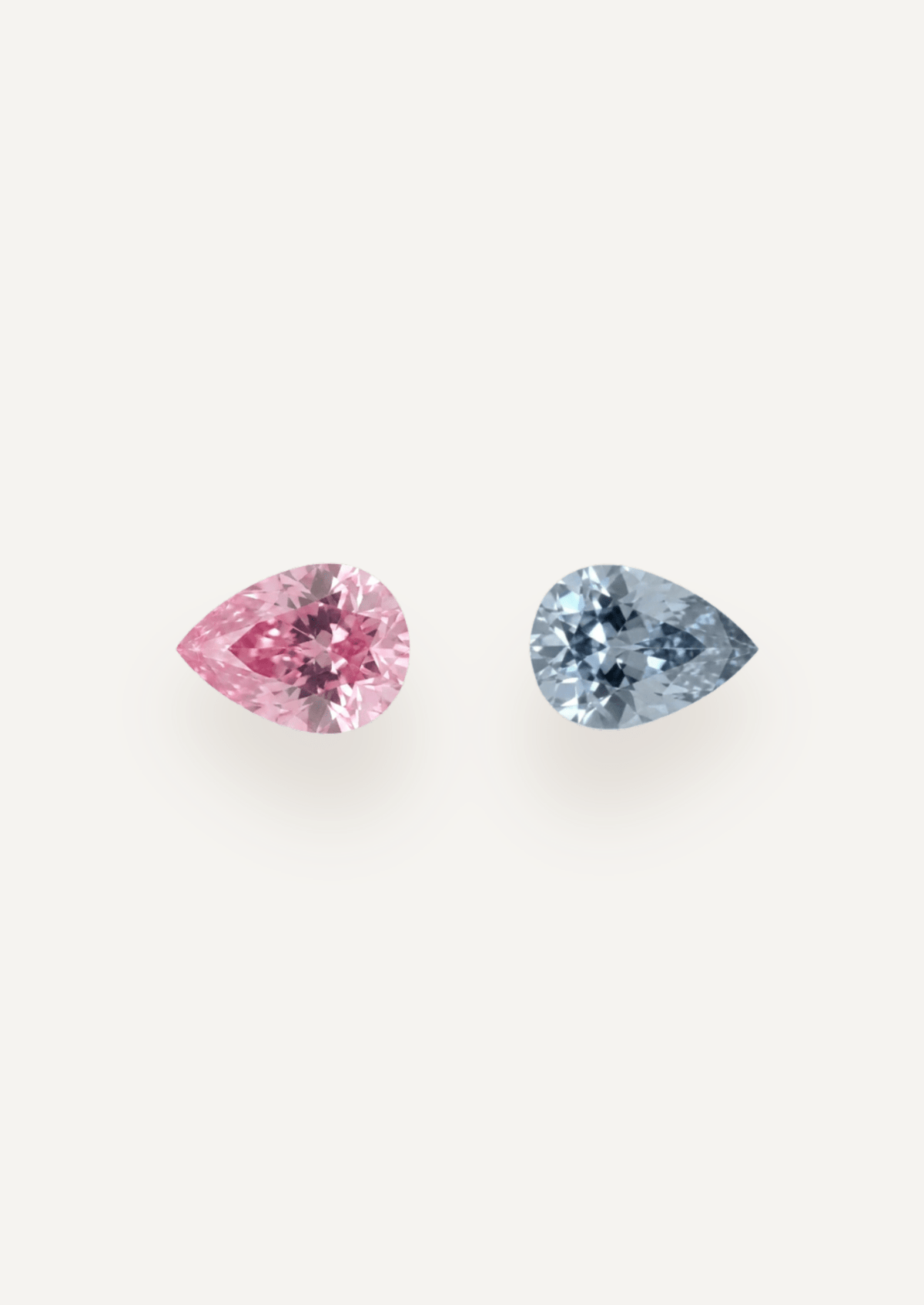 1.57 TCW Pink and Blue Pear Cut Sapphire Pair - Molten Store