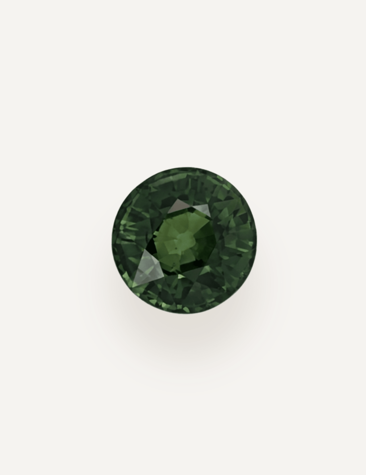 1.57ct Queensland Green Parti Round Cut Sapphire - Molten Store
