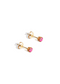 The Poppy Pink Sapphire 9ct Solid Gold Stud Earrings