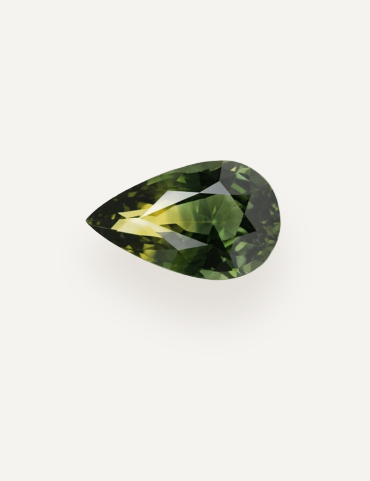 1.60ct Queensland Green Parti Pear Cut Sapphire - Molten Store