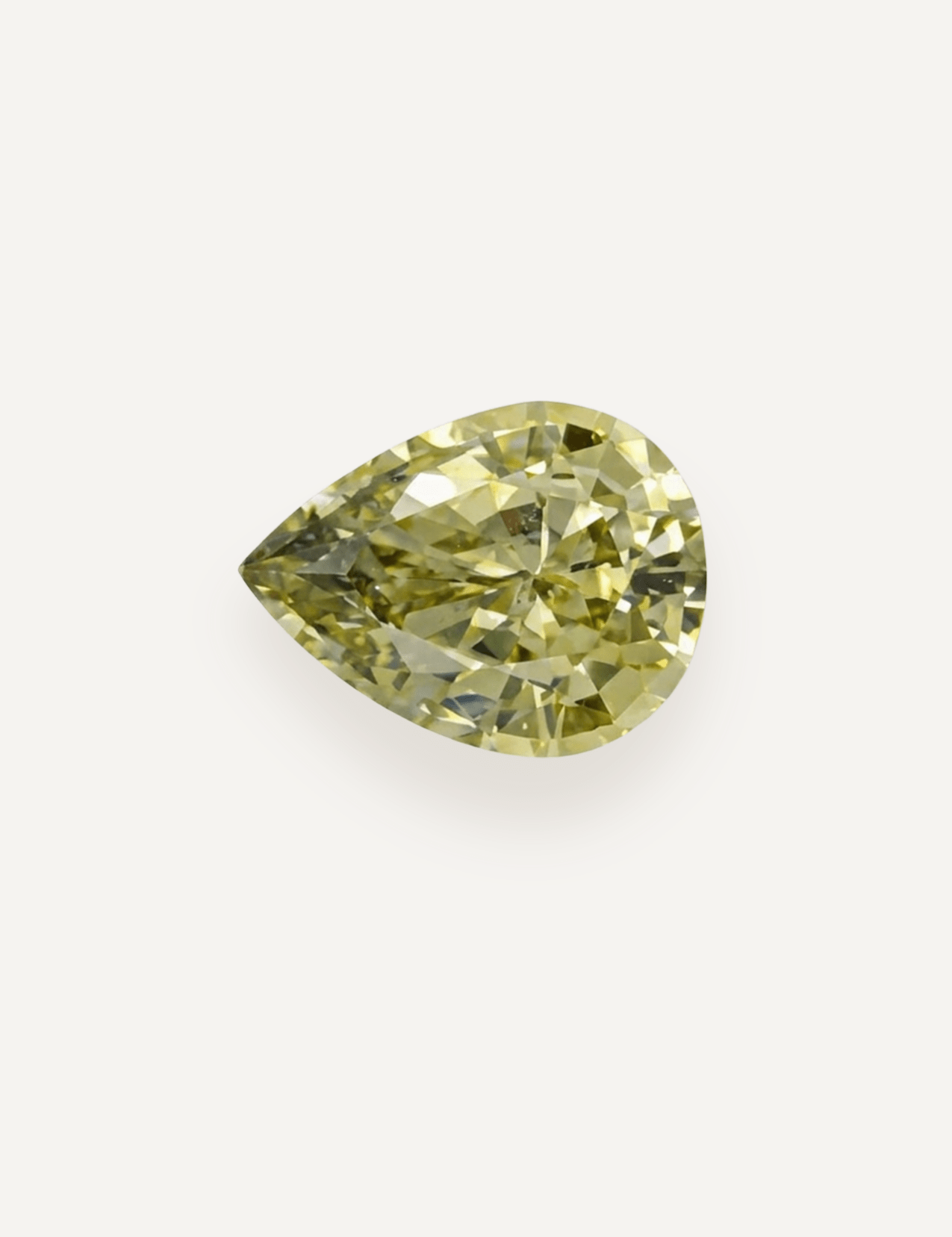 1.62ct Yellow Pear Cut Sapphire - Molten Store