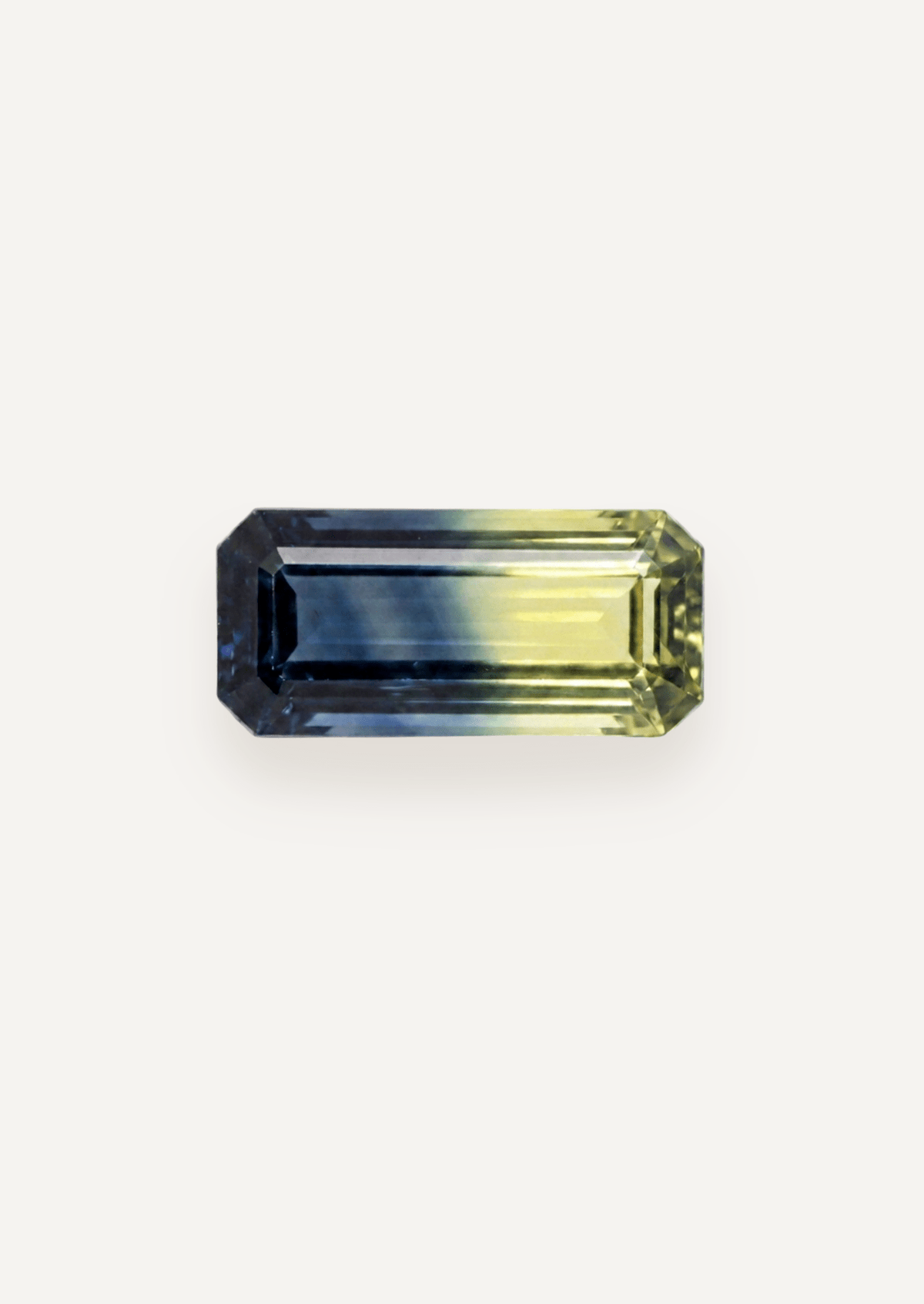 1.63ct Queensland Green Parti Emerald Cut Sapphire - Molten Store