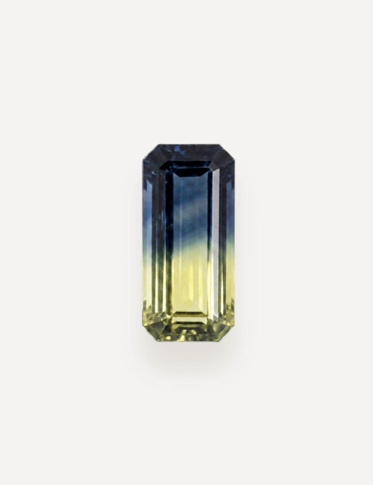 1.63ct Queensland Green Parti Emerald Cut Sapphire - Molten Store