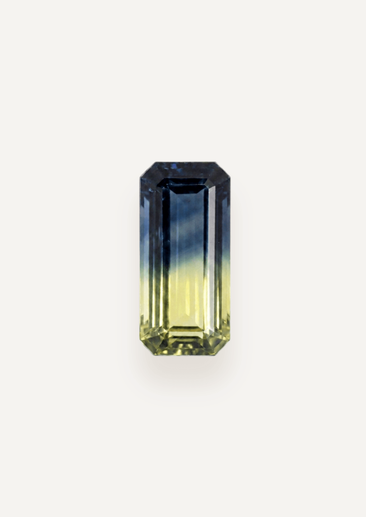 1.63ct Queensland Green Parti Emerald Cut Sapphire - Molten Store