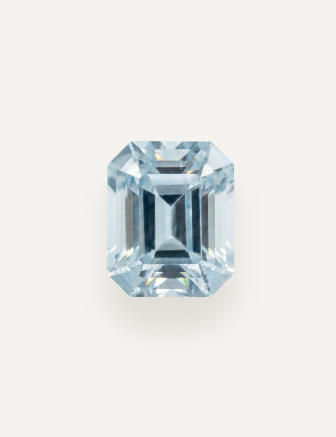 1.64ct Pale Blue Emerald Cut Aquamarine - Molten Store