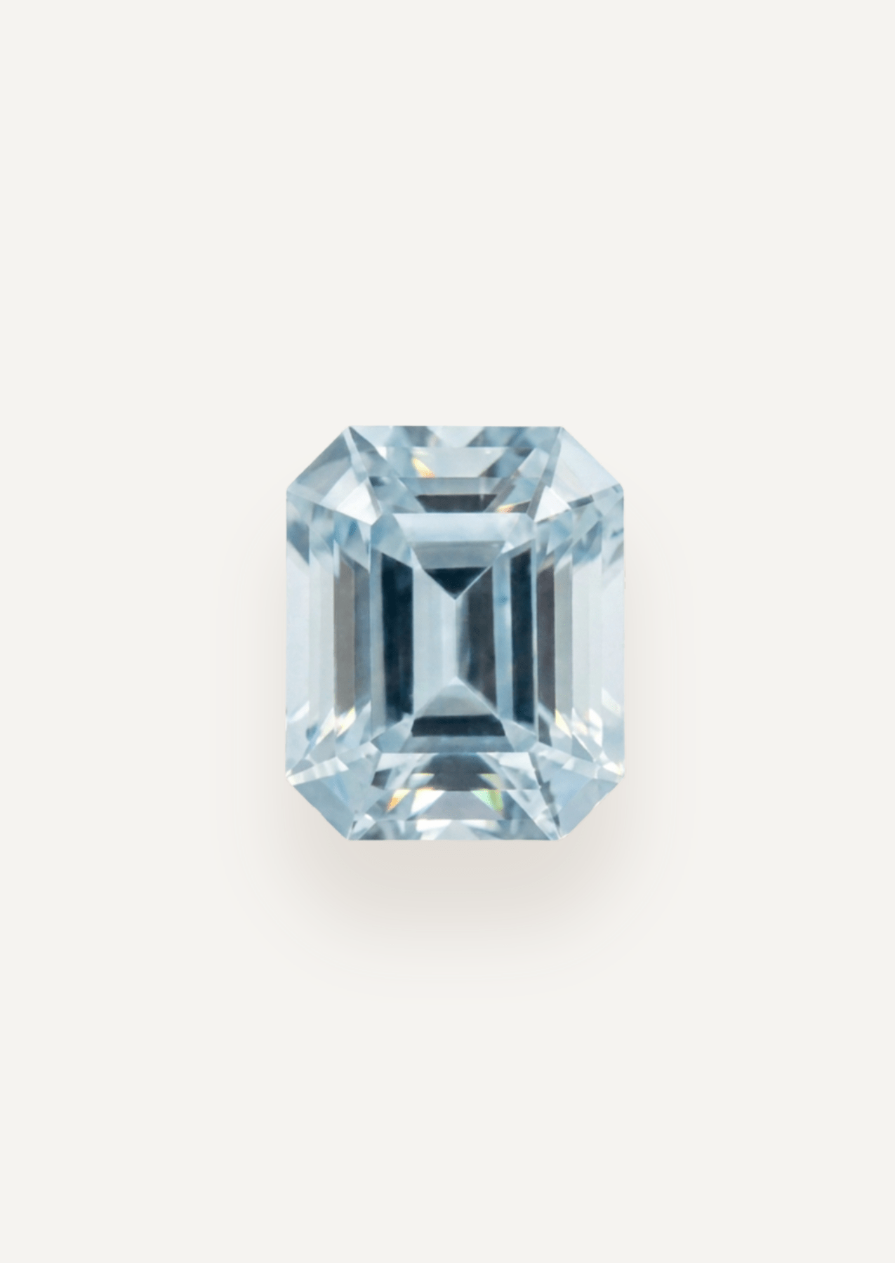 1.64ct Pale Blue Emerald Cut Aquamarine - Molten Store