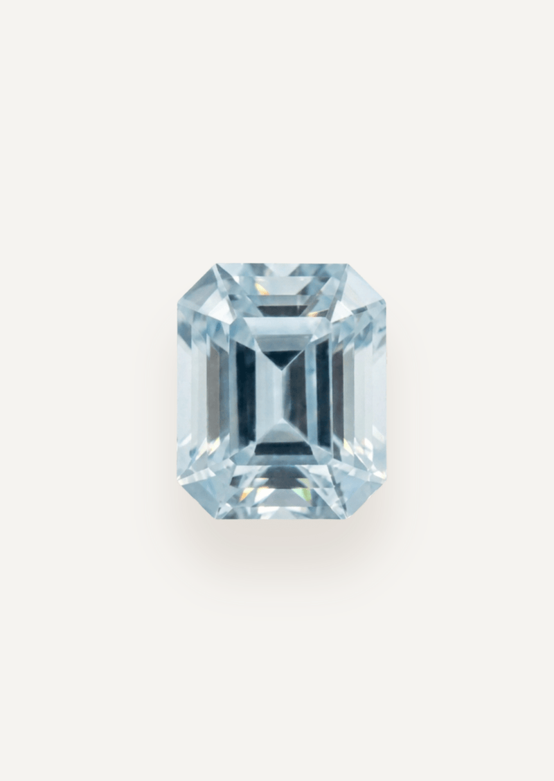 1.64ct Pale Blue Emerald Cut Aquamarine - Molten Store