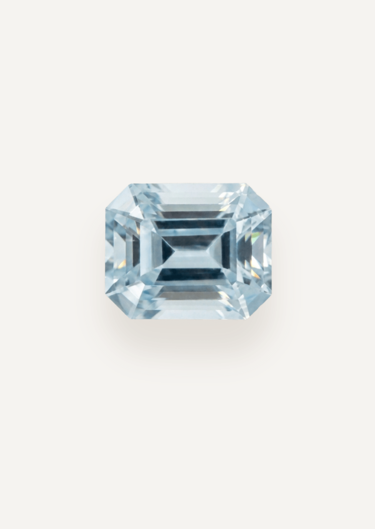 1.64ct Pale Blue Emerald Cut Aquamarine - Molten Store