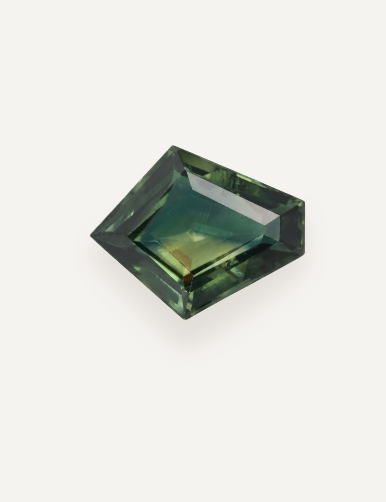 1.66ct Queensland Green Parti Fancy Cut Sapphire - Molten Store