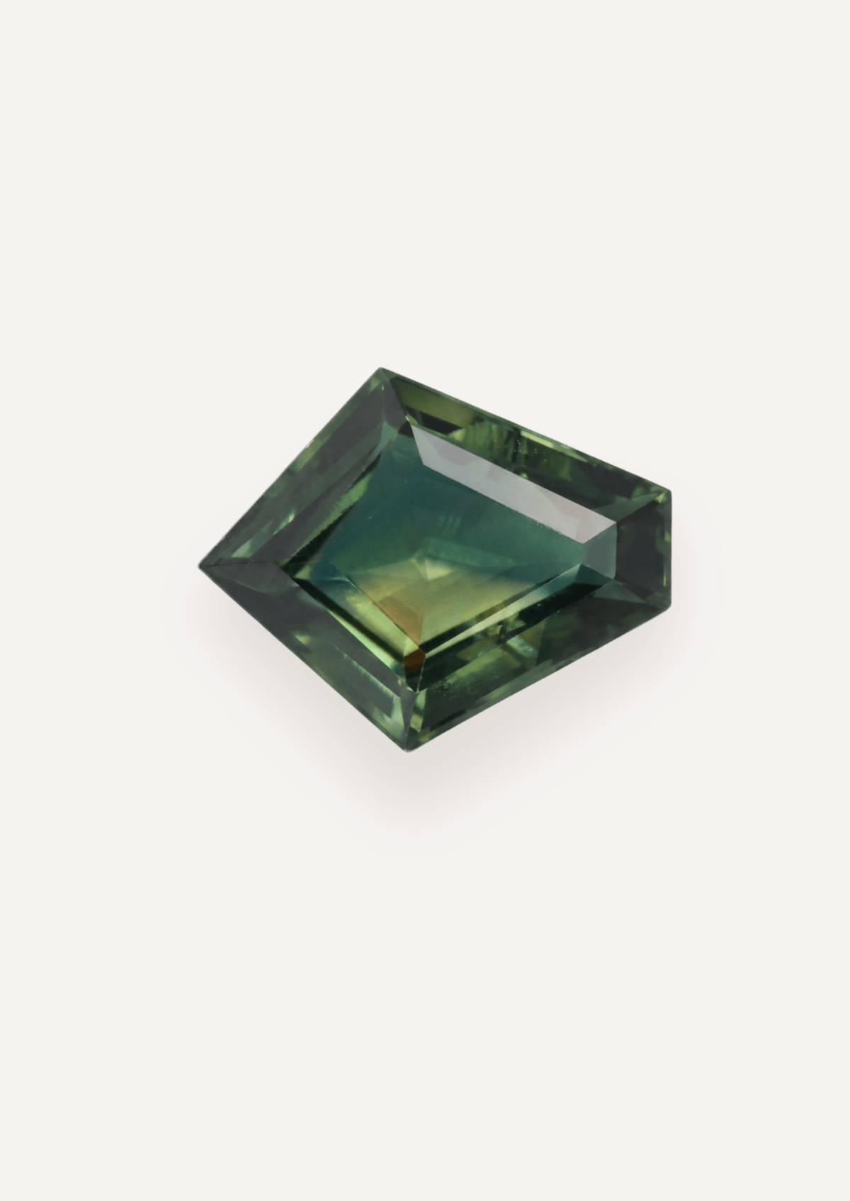 1.66ct Queensland Green Parti Fancy Cut Sapphire - Molten Store