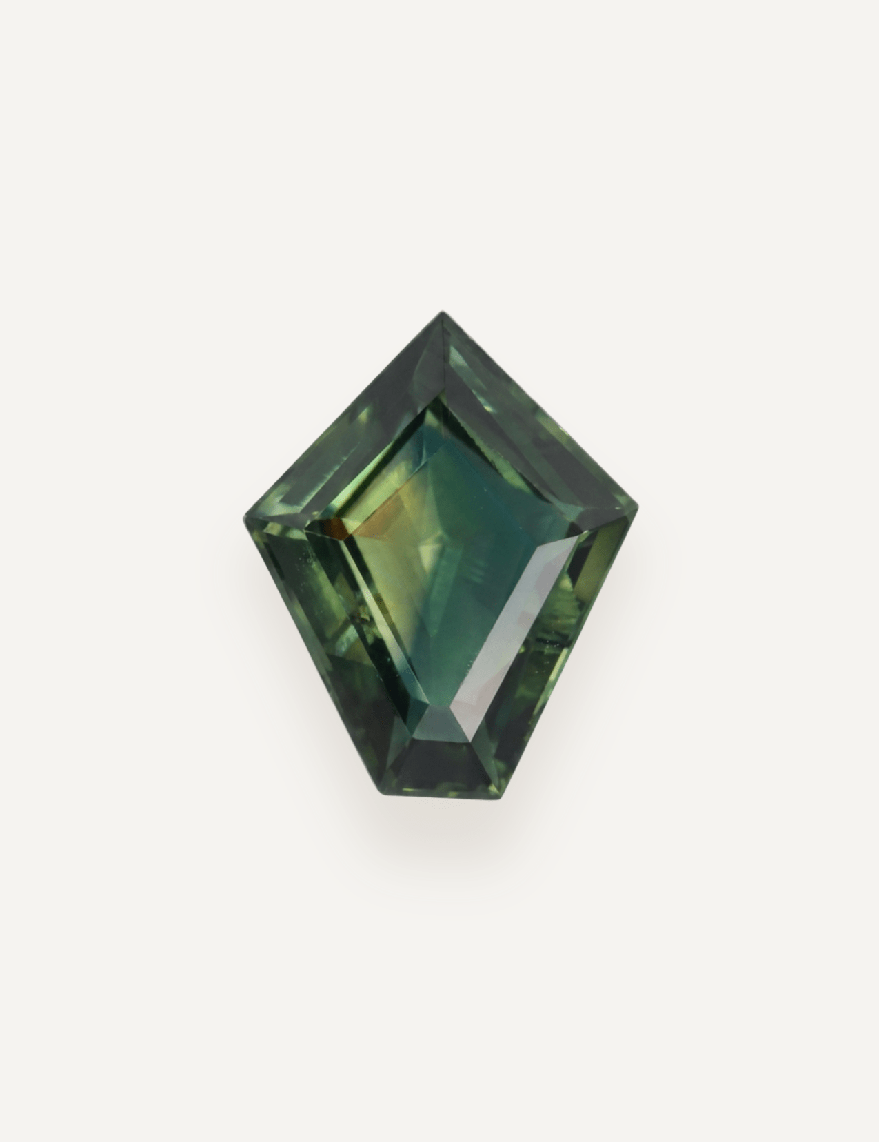 1.66ct Queensland Green Parti Fancy Cut Sapphire - Molten Store