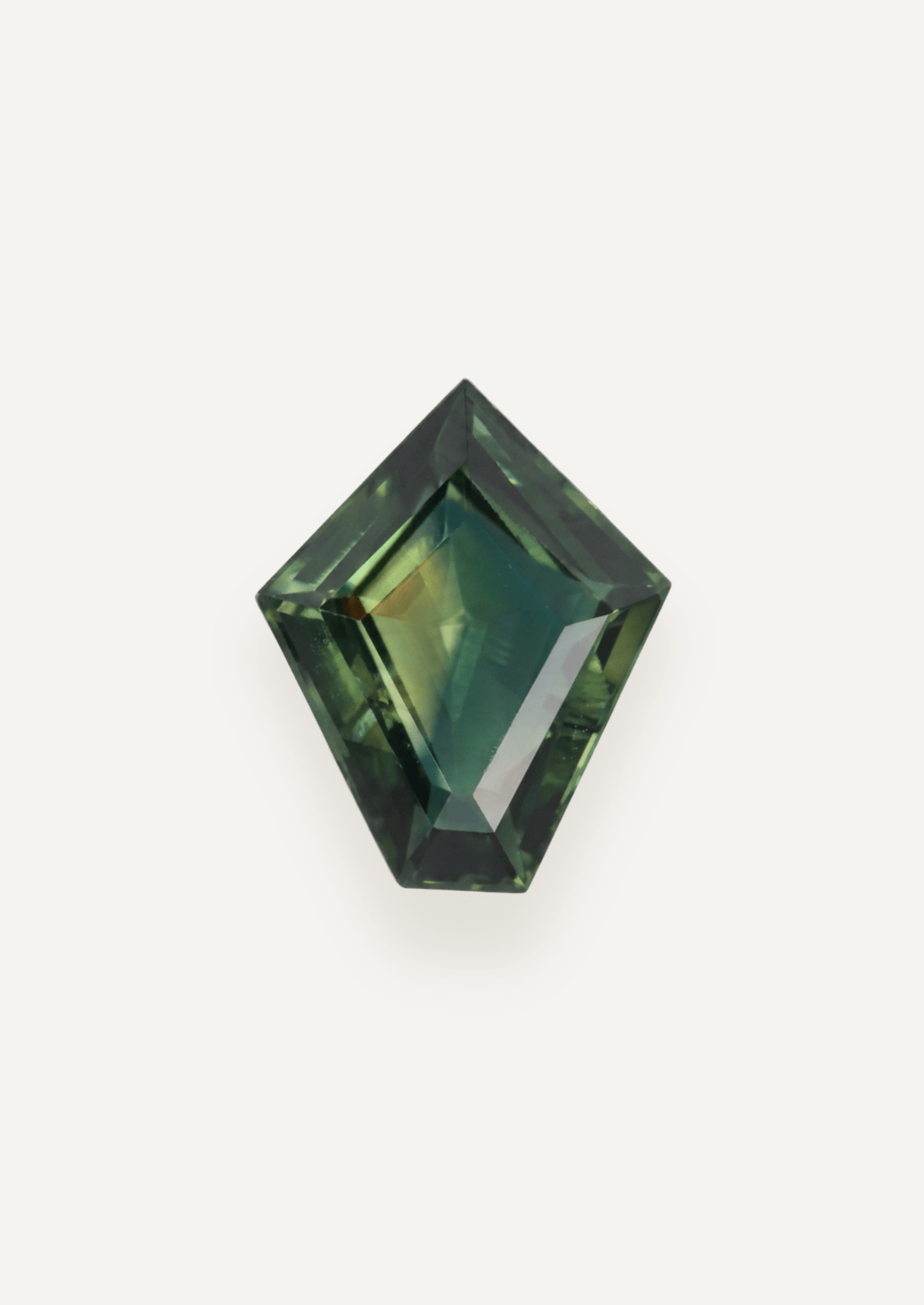 1.66ct Queensland Green Parti Fancy Cut Sapphire - Molten Store