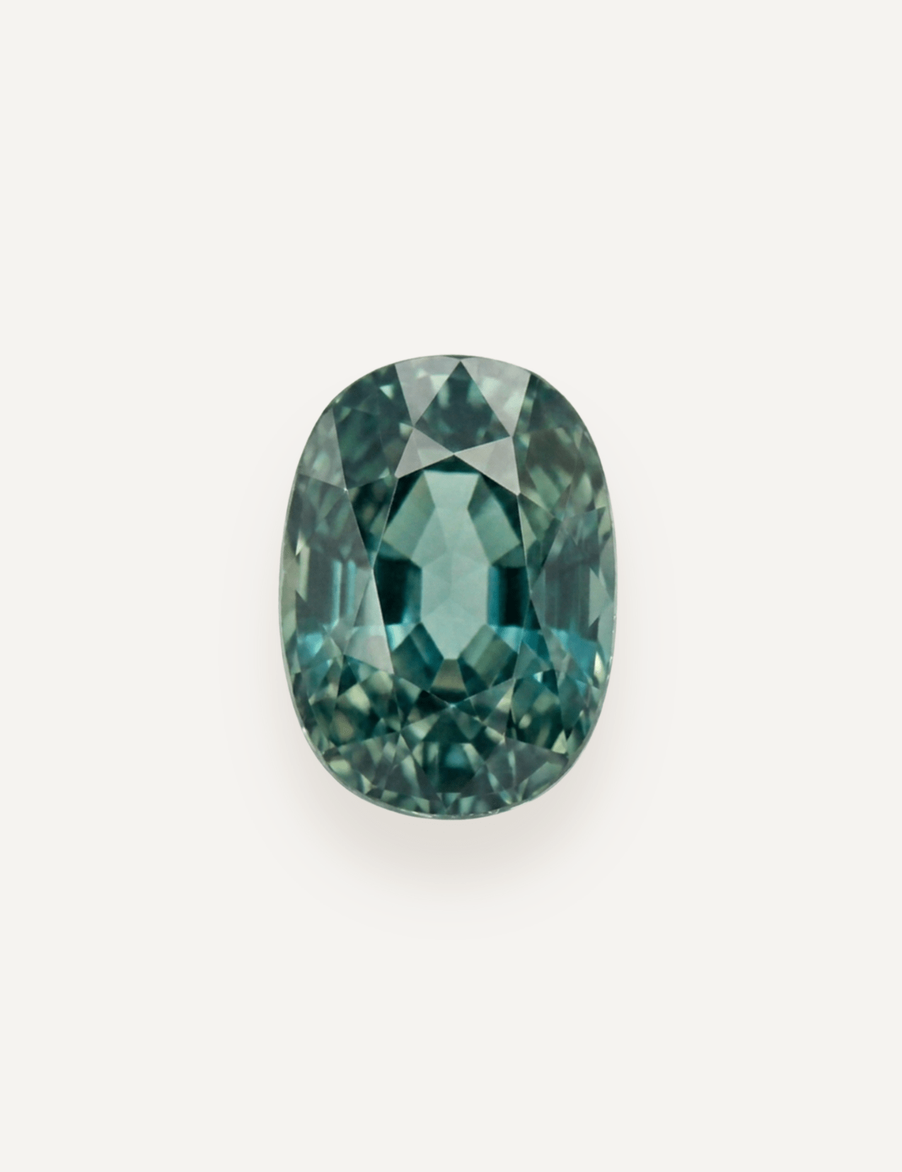 1.66ct Queensland Green Parti Oval Cut Sapphire - Molten Store