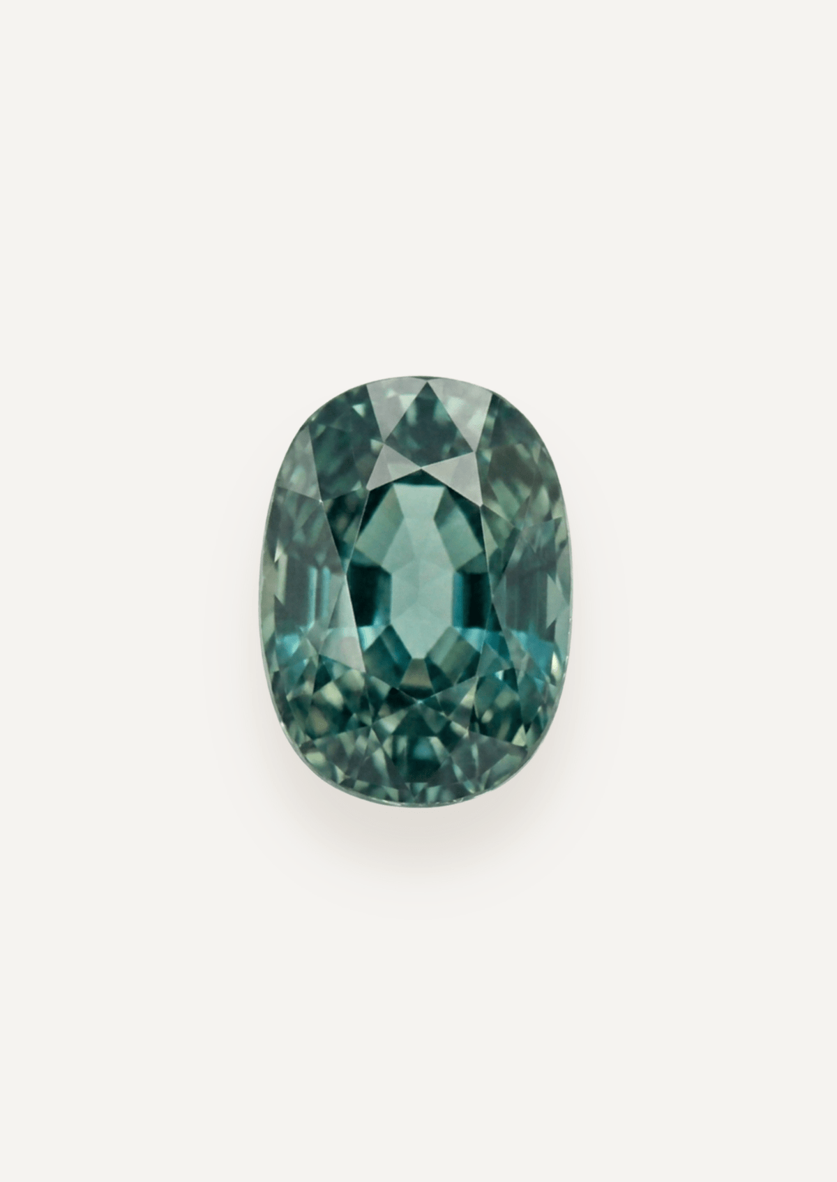 1.66ct Queensland Green Parti Oval Cut Sapphire - Molten Store