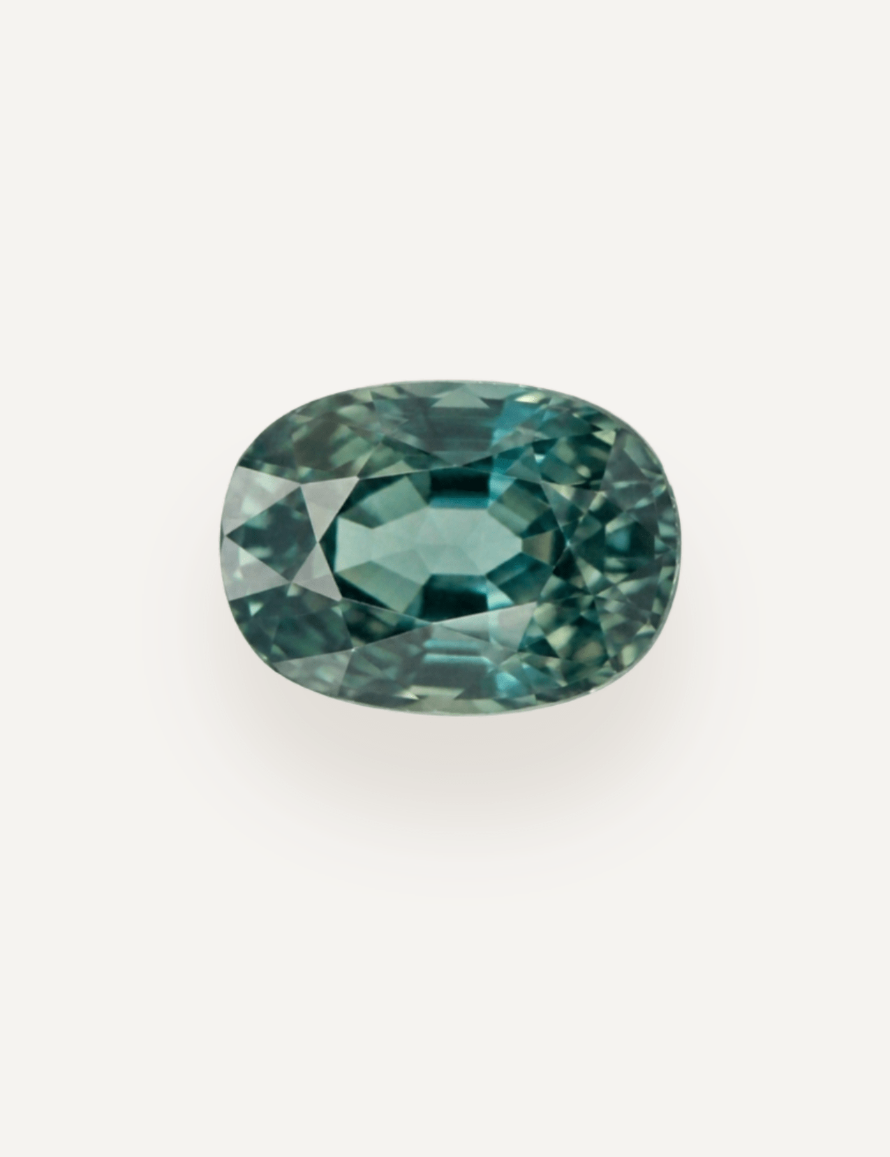 1.66ct Queensland Green Parti Oval Cut Sapphire - Molten Store