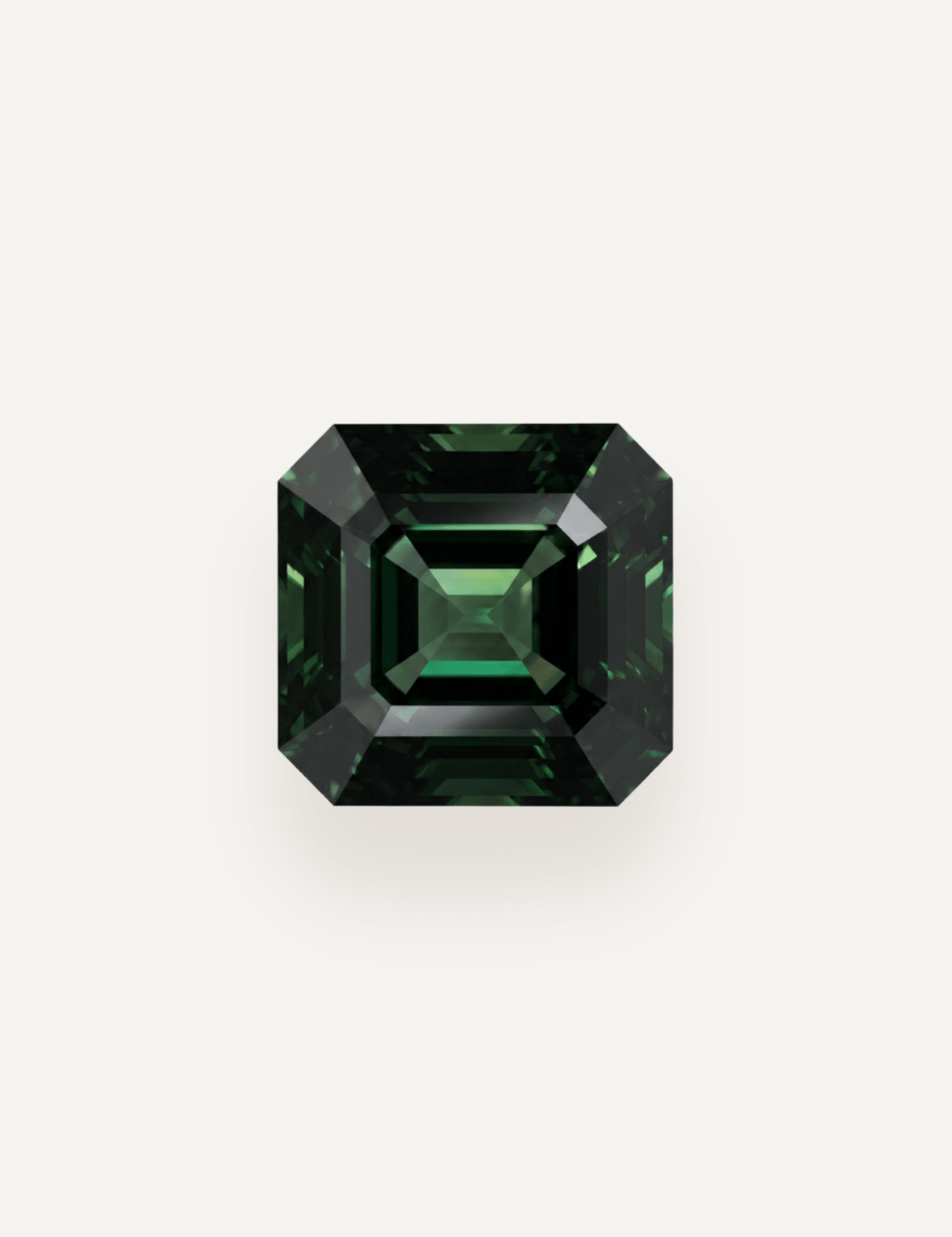1.71ct Queensland Green Parti Emerald Cut Sapphire - Molten Store