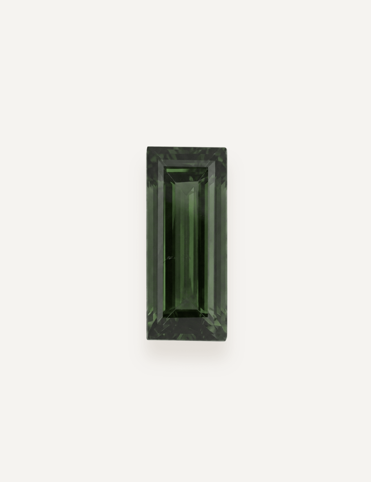 1.73ct Green Parti Long Emerald Cut Sapphire - Molten Store